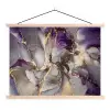 Goud - Paars - Marmer textielposter latten blank klein -3d