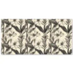 Klassiek - Botanisch - Zwart - Beige Balkonbeschermer Duitsland klein 596 -zz_3d