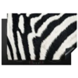 Zebra - Vacht - Klassiek - Zwart - Wit Inductie beschermer vinyl 3mm klein -3d