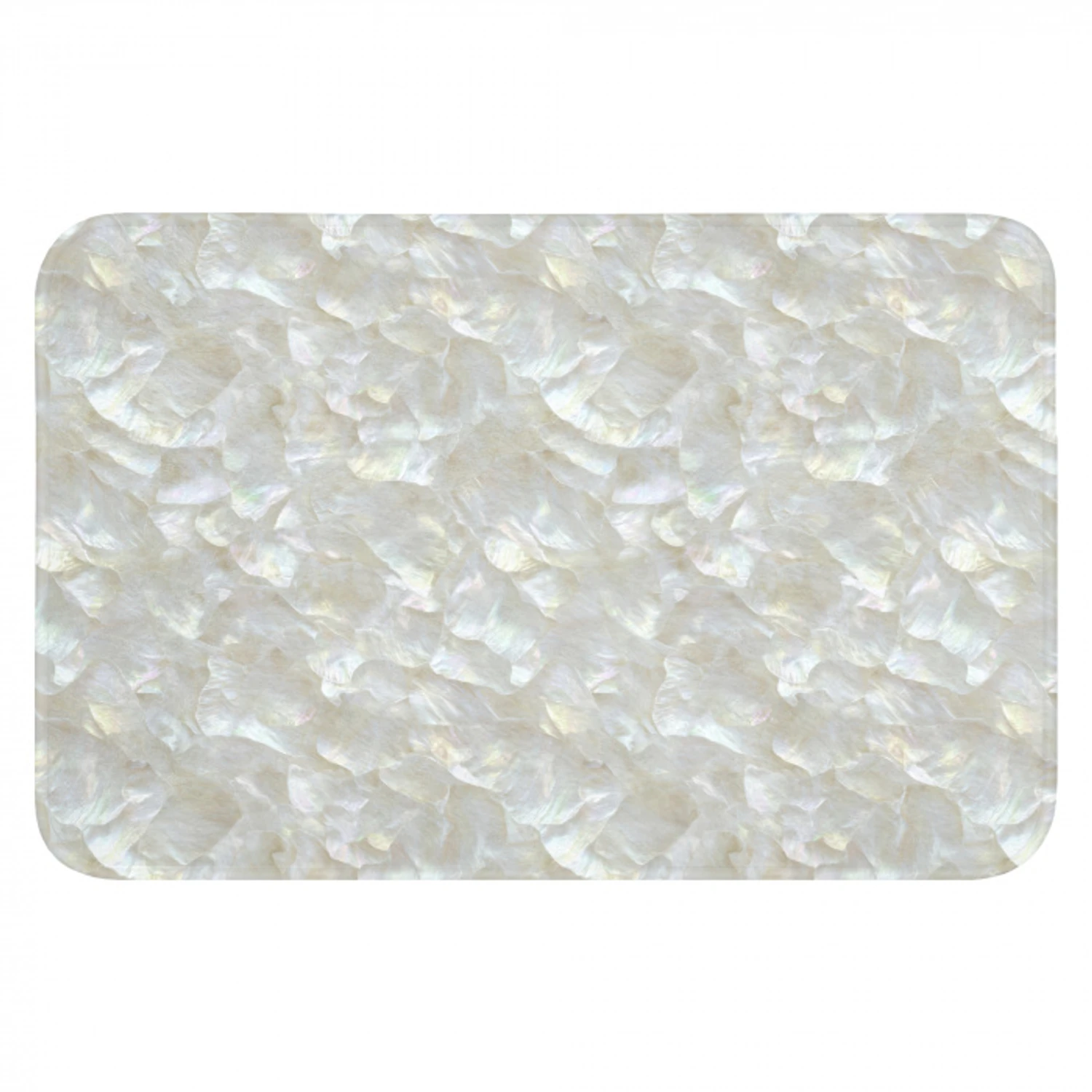 Parelmoerglans - Wit - Schelp Badmat klein 997 -3d