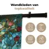 Vogel - Tak - Rozen - Mozaïek Wandkleed katoen klein -sfeer2