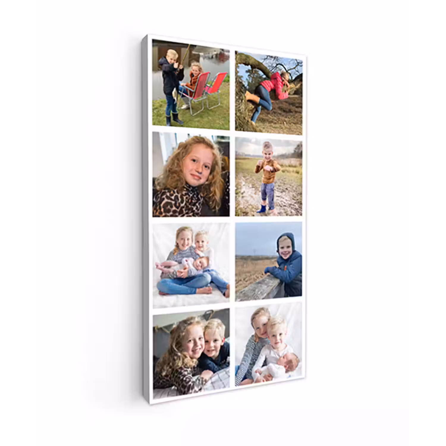 Canvas collage - Staand - 8 foto's