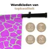 Mintgroen - Roze - Vlekken - Patroon Wandkleed katoen klein 269 -sfeer2