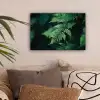 Varenblad - Groen - Structuur - Wazig canvas 2cm klein -sfeer1