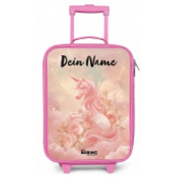 Eenhoorn - Wolken - Roze Kinderkoffer - Roze klein -zz3dotto