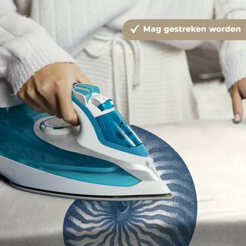 Blauw - Schelp - Spiraal Wandkleed katoen klein -sfeer9