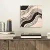 Golven - Zwart - Zandkleur plexiglas 5mm klein -sfeer1
