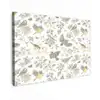 Birds - Flowers - Gray - Yellow Tuinposter op houten frame 2 cm dik klein 845 -3d