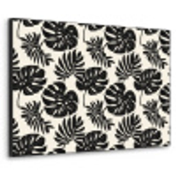 Modern - Monstera - Zwart Textielframe zwart klein 947 -3d