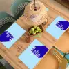 Today is a good day - Blauw - Schaduw Placemat vinyl groot -zzsfeer5_Kitchenyeah-website