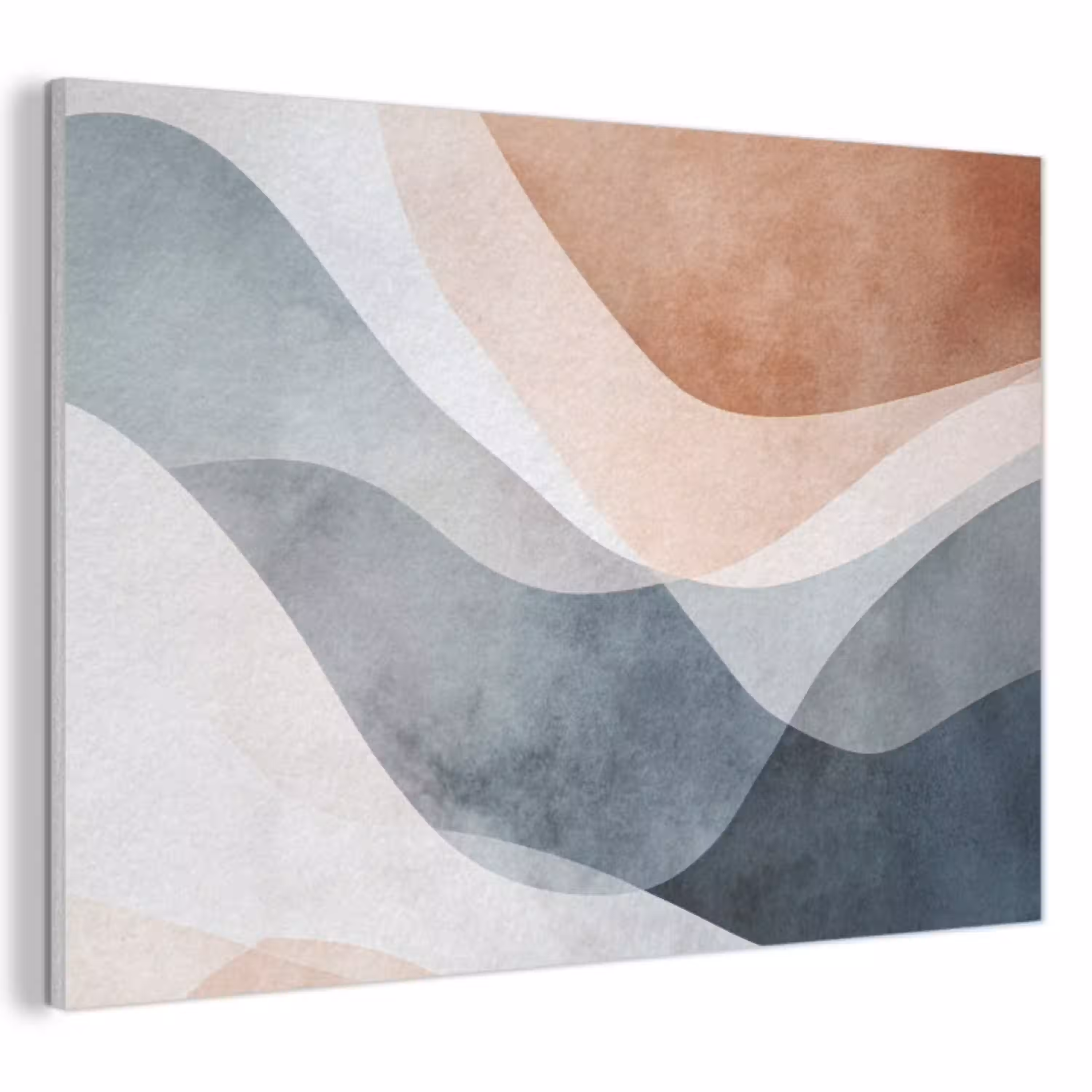 Abstract - Golven - Blauw PET vilt klein -3d