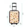 Insectenpatroon in bruin, roze en oranje op beige achtergrond Kinderkoffer - Zwart klein -productfoto_formaten