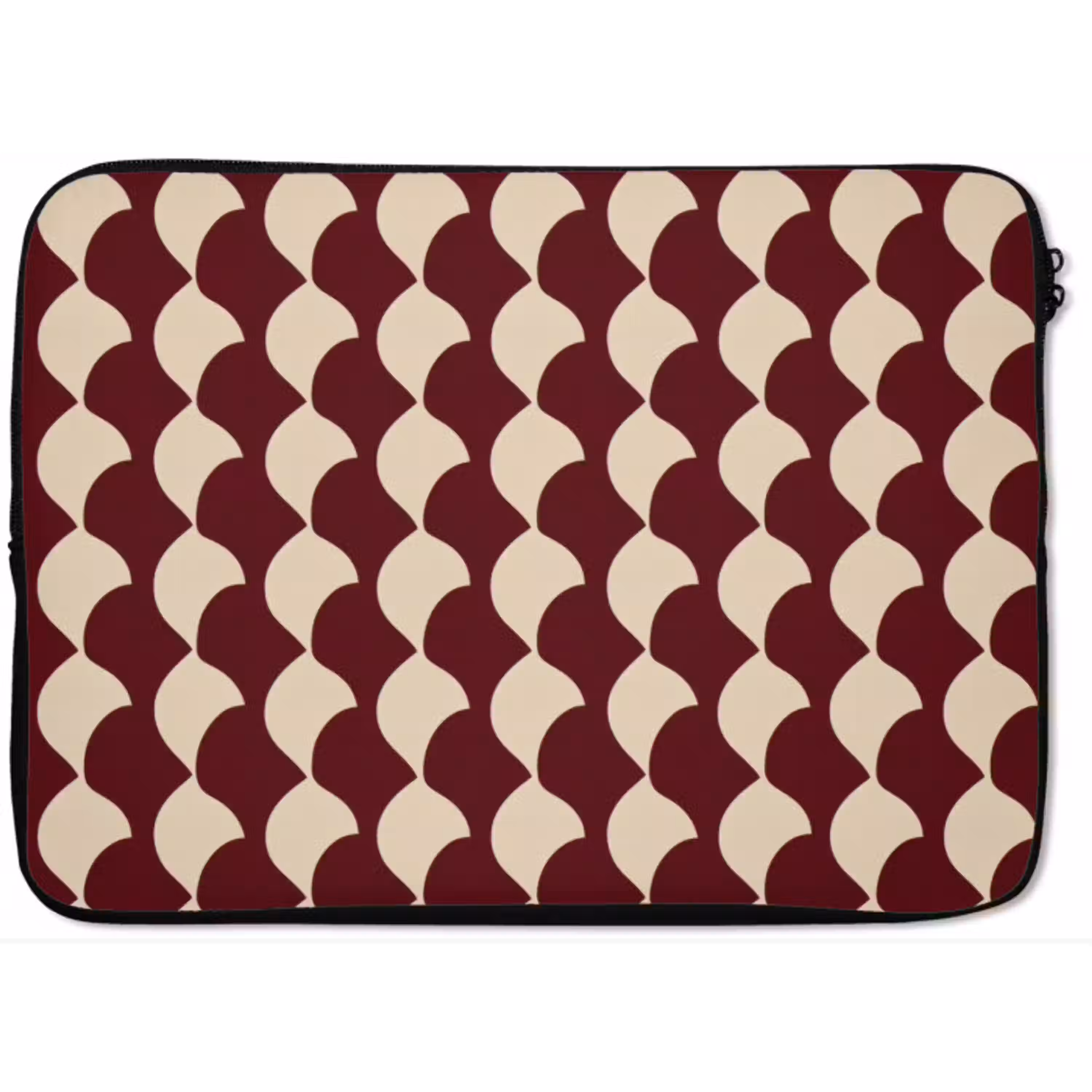 Rood - Tegelpatroon - Crème laptophoes neopreen klein 279 -zkaufland3dotto