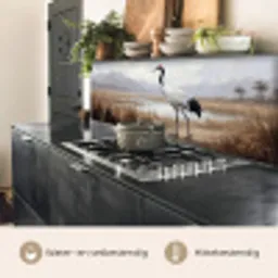 Kraanvogel - Natuur - Realistisch keuken achterwand 2 middel -usp_NL