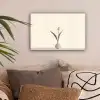 Tulp - Vaas - Beige canvas 2cm klein -sfeer1