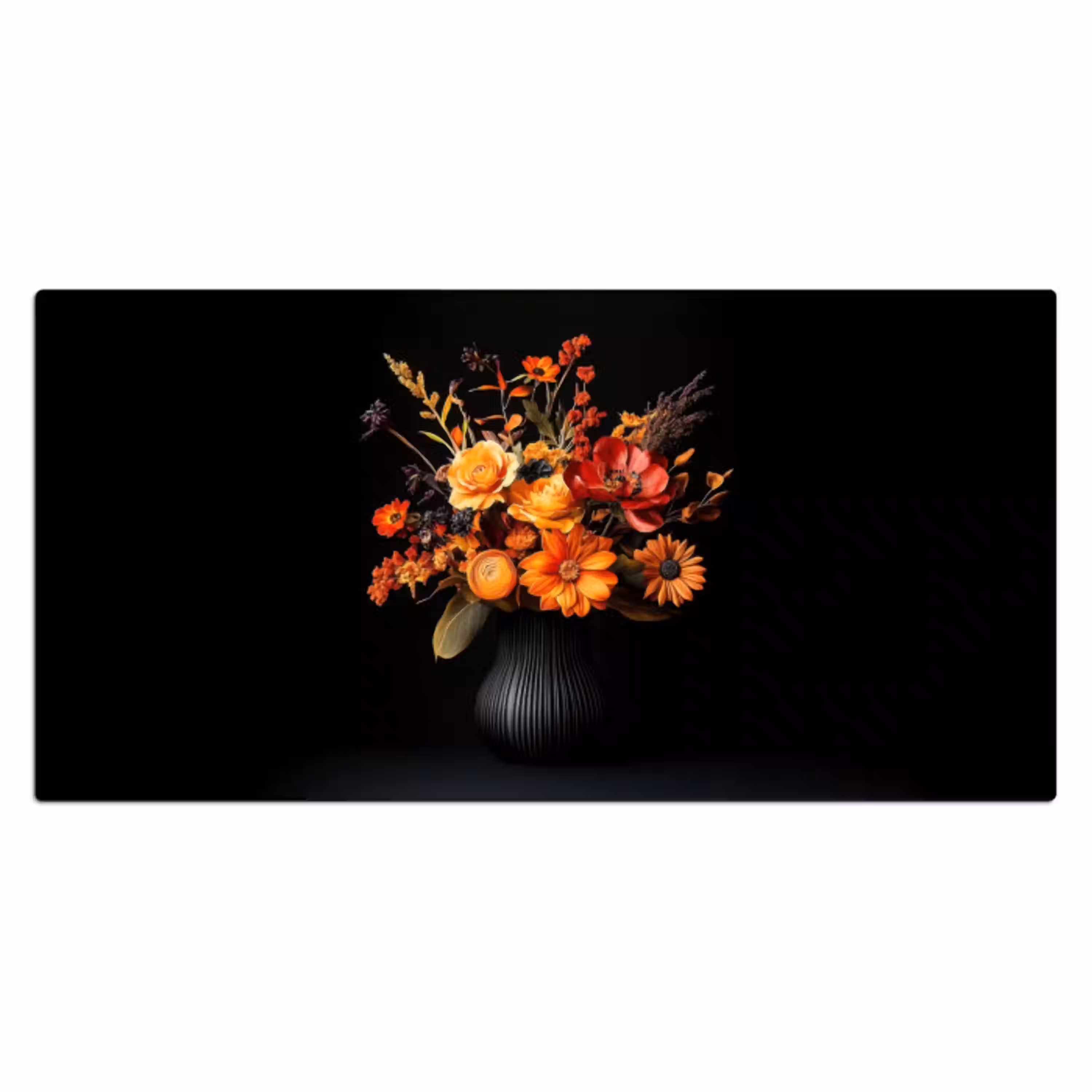 Herfst - Boeket - Oranje Muismat XXL klein -3d_leeg