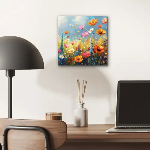 Bloemen - Natuur - Botanisch - Kunst aluminium wit klein -sfeer5