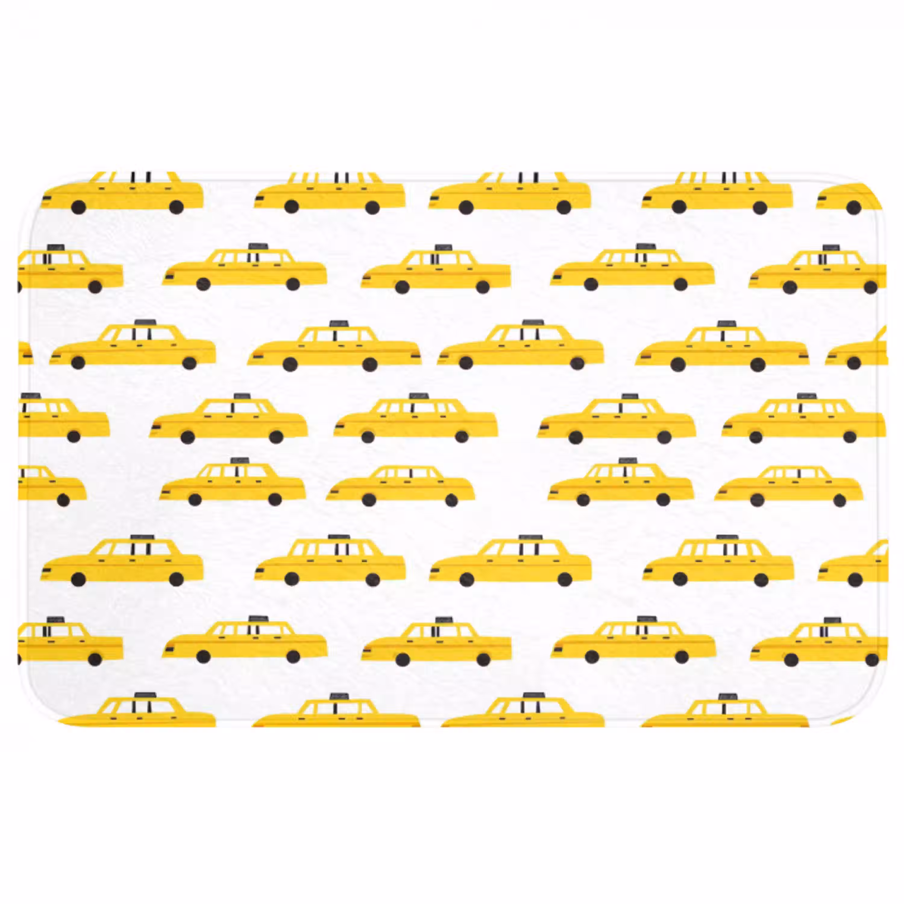 Taxi - Iconisch - Geel Badmat middel 997 -3d