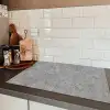 Beton - Leisteen - Grijs - Betonstructuur Inductie beschermer vinyl 3mm klein -sfeer3