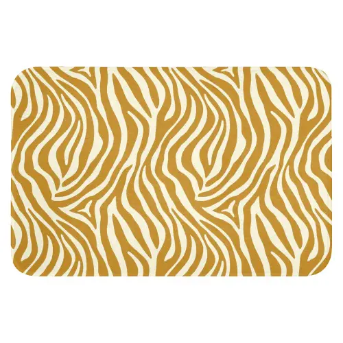Zebra - Klassiek - Oker - Geel WCmat klein 1009 -3d