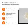 Bloem - Minimalistisch -Wit Inductie beschermer vinyl 3mm klein -zzzzzzz-td-ups