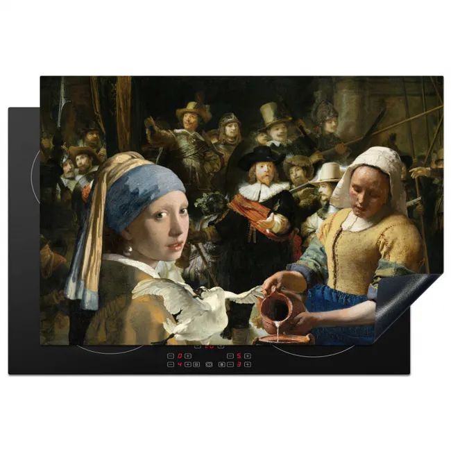 Schilderij - Oude Meesters - Zwaan Inductie beschermer vinyl 3mm klein -3d