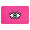 Minimalistisch - Oog - Roze Badmat klein -3d