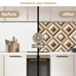 Retro - Ster - Design keuken achterwand 2 middel 871 -voor-na2_UK