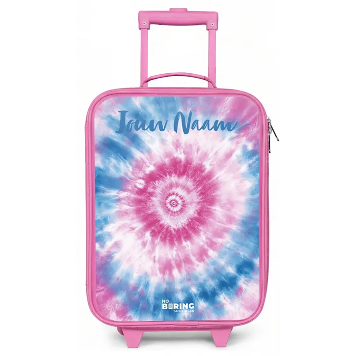 Tie dye - Abstract - Blauw - Roze Kinderkoffer - Roze klein -zz3dotto