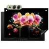 Orchidee - Graffiti - Kleurrijk - Bloemen - Abstract Inductie beschemer met haakjes klein -3d