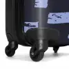 Blauwe blokken op donkerblauwe achtergrond NBS - Handbagage koffer - Kinderen Unisex middel -wiel