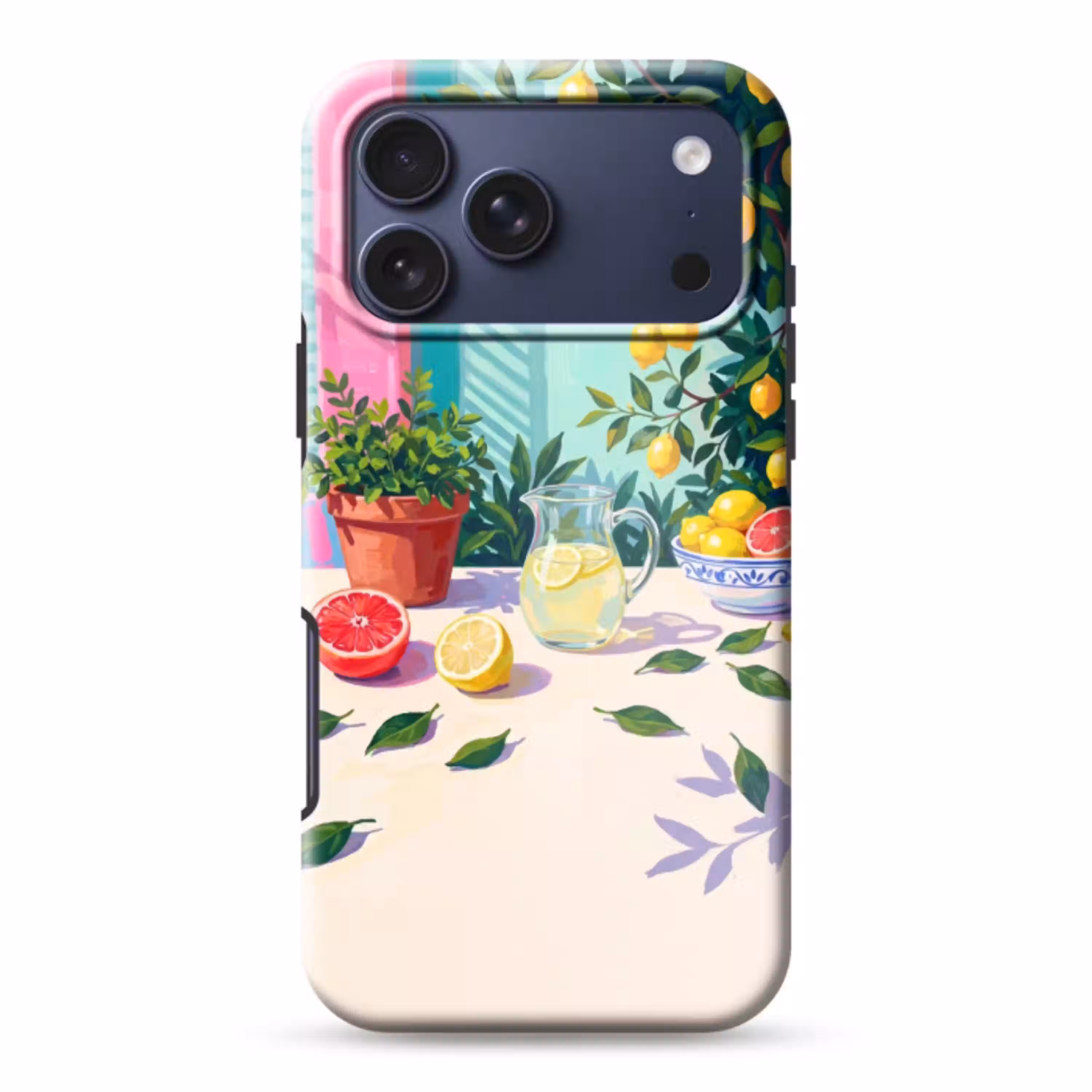 Citroen limonade zomer Toughcase MagSafe Apple iPhone 17 Pro Max klein -3d