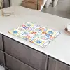 Zee - Sfeer - Tomaat -  Mozaïek Inductie beschermer vinyl 3mm klein 276 -sfeer8