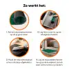 Donkergroen - Gezichten - Katten - Kleuren Inductie beschermer vinyl 3mm klein 276 -zzzzzzz-td-werking