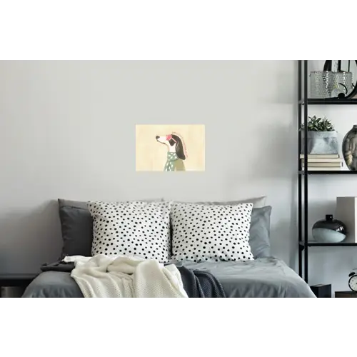 Quote - Hond - Zonnebril Muursticker klein -slaapkamer