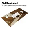 Glas - Ijskoffie - Schaduw - Bruin Muismat XXL klein -sfeer4