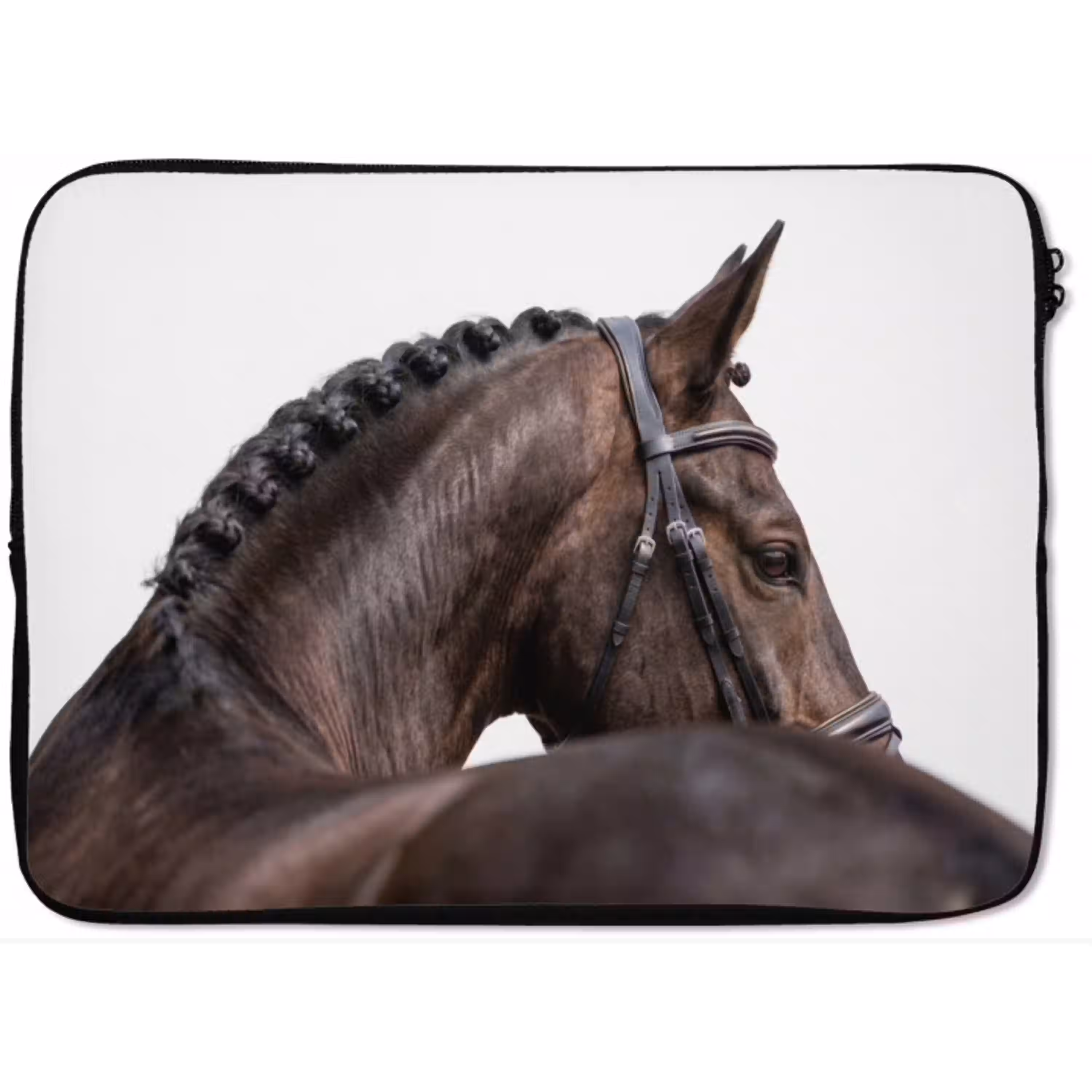 Portret - Paard - Elegant laptophoes neopreen klein -zkaufland3dotto
