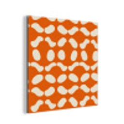 Oranje - Organische vormen - Wit aluminium wit klein 46 -3d