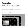 Patroon - Kersen - Goud - Chrome Muismat XXL klein -sfeer5