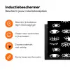 Ogen - Wit - Patroon Inductie beschermer vinyl 3mm klein 276 -zzzzzzz-td-ups