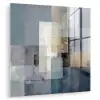 Rechthoeken - Abstract - Blauw plexiglas 5mm klein -zzzproduct_nieuw