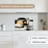 Abstract - Goud - Zilver - Vormen - Aesthetic - Modern keuken achterwand spatscherm klein -sfeer4_FR