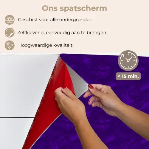 Vleugels - Vogels - Paars keuken achterwand spatscherm klein 900 -spatscherm_NL