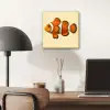 Vis - Oranje - Strepen aluminium wit klein -sfeer5