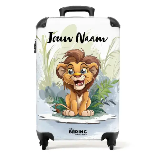 Lenny leeuwtje NBS - Handbagage koffer - Kinderen Unisex middel -productfoto_recht