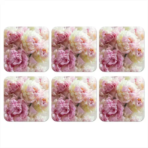 Vintage - Bloemen - Rozen - Natuur onderzetter kurk middel -3d