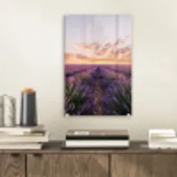 Landschap - Lavendelveld - Paars plexiglas 5mm klein -sfeer1