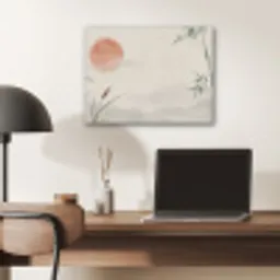 Minimalistisch - Bamboe - Groen PET vilt klein -sfeer5