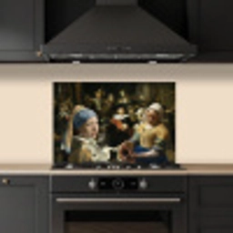 Schilderij - Oude Meesters - Zwaan keuken achterwand spatscherm klein -sfeer1