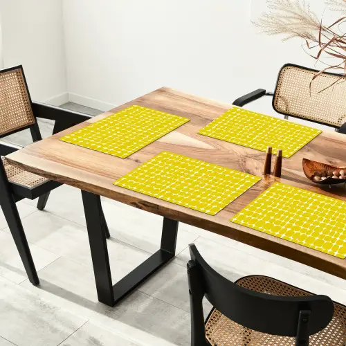 Stippen - Modern - Geel Placemat vinyl groot 368 -zzsfeer4_Kitchenyeah-website